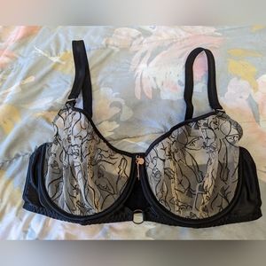 Scantilly Sex Education Bra 34FF UK/34H US Black